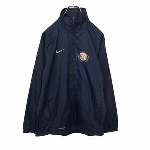 NIKE トラックジャケット XLサイズ キッズ ナイキ スポーツ ネイビー ナイロンジャケット 古着卸 アメリカ仕入 t2109-4616