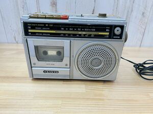 ☆ SANYO サンヨー MR-G307 FM AM 2バンド ラジオカセットレコーダー ラジカセ アンティーク 昭和レトロ SA-0514f100 ☆