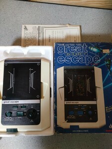 ツクダオリジナル グレードエスケープ great escape 大脱走 当時物 レトロ ゲーム 箱、説明書付き　通電ok ジャンク扱い　oa20-5