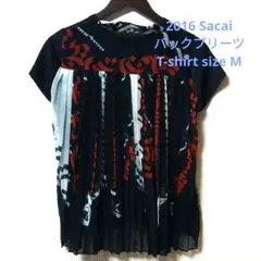 2016 Sacai サカイ バックプリーツ t-shirt size M