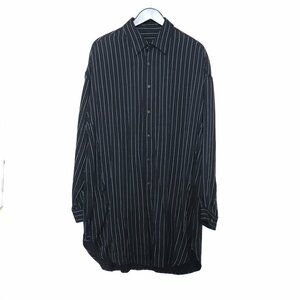 ISAMUKATAYAMA BACKLASH ストライプロングシャツ ブラック Sサイズ 1886-03 イサムカタヤマバックラッシュ