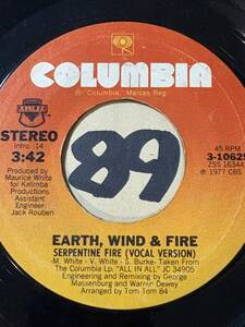 EARTH, WIND & FIRE SERPENTINE FIRE VOCAL / INST 両面EX 1977 