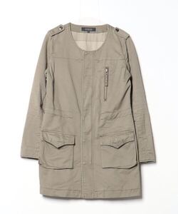 「UNITED ARROWS」 ノーカラーコート 40 ベージュ レディース