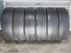 B492 BS ブリヂストン エコピア M801 Ⅱ ミックス 245/70R19.5 136/134J 6本 22年 バリ溝 9.5分 地山 TB 低床 大型 トラック 中古品 山梨県