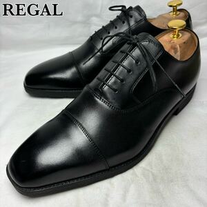 【美品】REGAL 21BL 内羽根 ストレートチップ ゴアテックスサラウンド