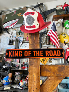 キング・オブ・ザ・ロード　ミニストリートサイン ■ アメリカン雑貨 アメリカ雑貨