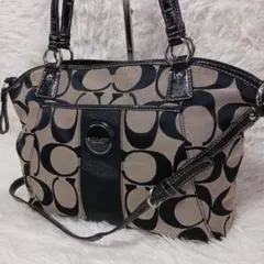 COACH コーチ シグネチャー 2way ショルダーバッグ F17948