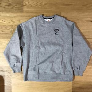 1円スタート！Mサイズ！送料込み！NIKE×STUSSY/ナイキ×ステューシー NRG ZR CREW FLEECE/フリース クルー スウェット DC4198-050 グレー