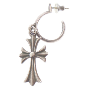 CHROME HEARTS クロムハーツ TINY CH CROSS タイニーCHクロス フープ ピアス シルバー