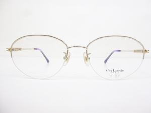 ∞【デッドストック】Guy Laroche ギラロッシュ 眼鏡 メガネフレーム GL-1003 53[]17-135 メタル ナイロール シルバー ゴールド □H8