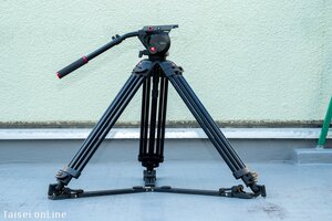 マンフロット 504HD三脚セット Manfrotto 504HD(雲台）/546GB（脚） /グランドスプレッダーセット ジャンク品扱い　24111302