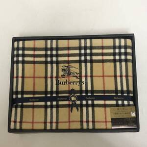 激レア/廃盤品【送料無料】新品未使用/正規品/Burberry/Burberrys/バーバリーズ/高級シール織/綿毛布/寝具/シルキータッチ/ホース/冬(Y140)