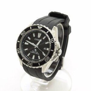 ◆519591 PROMASTER プロマスター CITIZEN シチズン デイトソーラー腕時計 MARINE ダイバー200m エコドライブ BN0190-15E 44.5mm ブラック