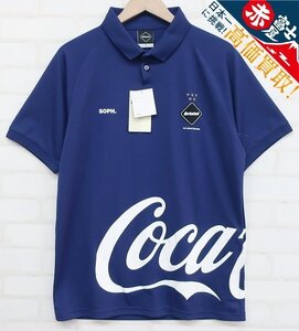 8T8048【クリックポスト対応】未使用品 F.C.Real Bristol×COCA-COLA POLO SHIRT 200027 コカコーラ ポロシャツ FCRB ソフネット