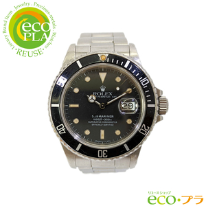 ロレックス ROLEX トリプルゼロ サブマリーナー デイト 168000 R番 トリチウム焼け有 メンズ 自動巻き 腕時計 超希少 スポーツモデル OH済