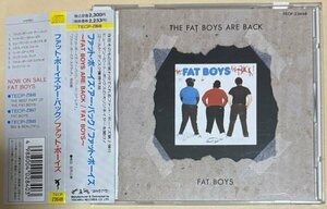 ファット・ボーイズ・アー・バック The Fat Boys Are Back TECP-23648 Teichiku Sutra Records