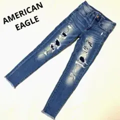 レア♥︎︎AMERICAN EAGLE アメリカンイーグル　JEGGNG デニム　0