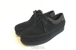 二子玉) Clarks クラークス Wallabe GTX ワラビー ゴアテックス スエード シューズ ブラック UK7 25.5cm 定価￥34,100- 61576218