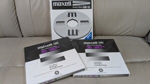 【内容未確認】 オープンリールテープ maxell 35-180PR2本　 メタル空リールセット マクセル MR-10