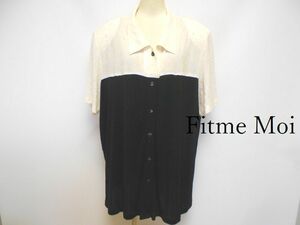 897472 Fitme Moi フィットミーモア 半袖 大きいサイズ シャツ ブラウス【クリックポスト可】