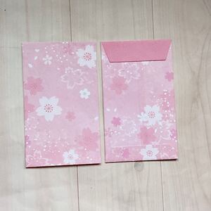 2705☆ 桜 さくら お年玉袋 ポチ袋 ミニ封筒 3枚 和風 和装 梱包袋