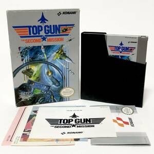 北米版 ファミコン NES Top Gun The Second Mission / トップガン セカンドミッション 箱説付き 痛みあり 動作確認済み Konami コナミ