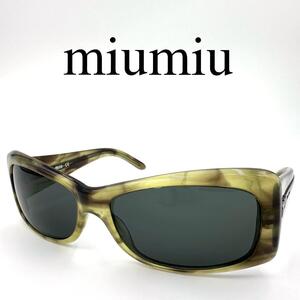 miumiu ミュウミュウ サングラス 度なし SMU17G サイドロゴ