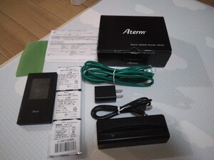 美品　電池残問題なし　　Aterm MR05LN 3B クレードルセット PA-MS05LN 3B 電池予備2個あり