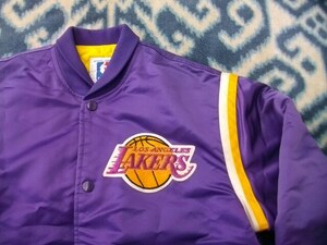 ロサンゼルス レイカーズ 紫ジャンパー 極美品 M Los Angeles Lakers STARTER製 スターター NBA レーカーズ レイカース