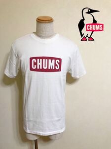 CHUMS チャムス アウトドア ボートロゴ Tシャツ トップス ビッグロゴ サイズL 半袖 CH01-0526