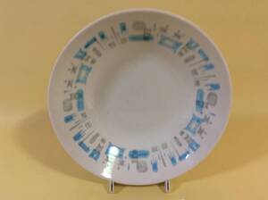 【Mid-Chinaware/R046/Royal China/BLUE HEAVEN】ローヤルチャイナ/ブルーヘブン/パスタボウル/EX+/アトミックエイジ/ミッドセンチュリー