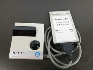 Space LAN PCMCIA TYPEⅡ　カードセット　NTT-IT　周辺機器　パソコン (21_716_6)
