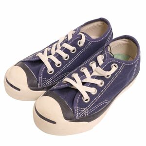 未使用★ CONVERSE コンバース 通年 ローカット スニーカー シューズ 靴 Sz.17　女の子 子供用 ネイビー　E4G00587_8#U