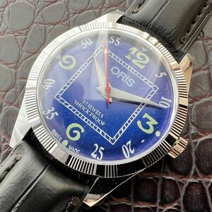 【美品・調整済】オリス ORIS ビンテージ 機械式 手巻き ウォッチ 腕時計 メンズ 中古 アンティーク 動作良好 ディズニー ミッキー NO.820