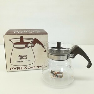 f2247/【未使用保管品】パイレックス PYREX コーヒー サーバー 耐熱ガラス食器 直火用 2杯用 当時物 現状品