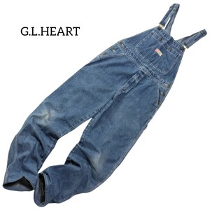 【GLHEART】 ジーエルハート デニム オーバーオール サロペットパンツ デニムパンツ ジーンズ ボトムス アメカジ 作業着 レディース メンズ