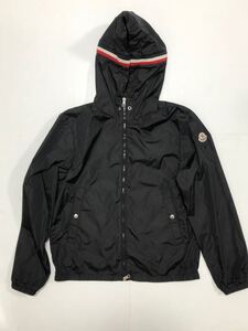 美品 MONCLER GRIMPEURS 3 L 〜 XL ブラック モンクレール ナイロンジャケット フード トリコロール パーカー モンクレールジャパン