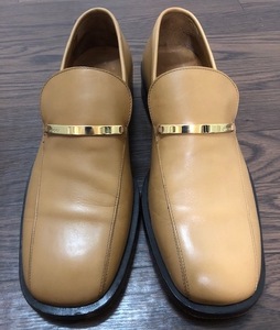 正規品　GUCCI グッチ　レザーローファー　１０ 1/2 キャメル　革靴　希少サイズ