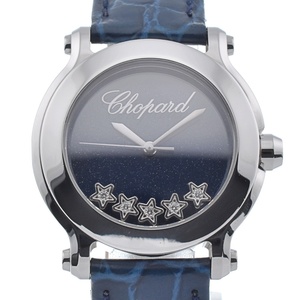 ショパール Chopard 278475-3020 ハッピースポーツ 150周年記念モデル 5P ダイヤモンド クォーツ メンズ 美品 箱・保証書付き L#132025