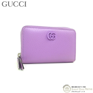 グッチ （GUCCI） ダブルG ジップアラウンドウォレット カードケース コインケース 644412 ライラックパープル（中古）