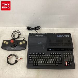 1円〜 箱無 サンヨー MSX2+ WAVY70FD PHC-70FD 本体、SONY ジョイスティックコントローラー 他