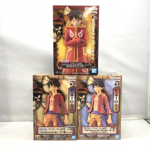 【中古】バンプレスト DXF THE GRANDLINE SERIES モンキー・D・ルフィ 3体セット 未開封品 ワンピース[240097196237]