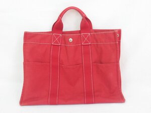 〇 HERMES エルメス フールトゥMM トートバッグ ハンドバッグ レッド