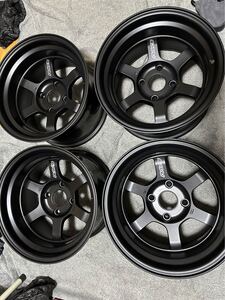 新品未使用 RAYS VOLK RACING TE37V 2324 15インチ 9J-15 4H-PCD114.3 4本 ホイールコーティング済 AE86 トレノレビン ハコスカ ケンメリ 