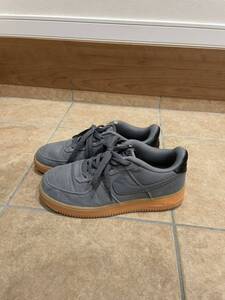 NIKE AIR FORCE 1 AF1 エアフォースワン 24.5cm グレー ブラック 