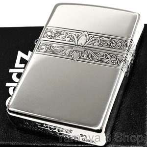 ZIPPO 三面リリーアラベスク ニッケルシルバー ジッポー ライター