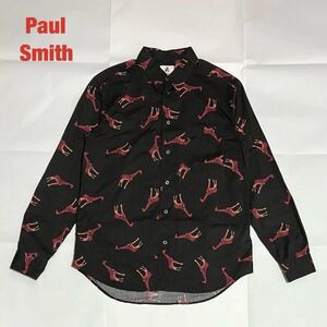 【人気】Paul Smith　ポールスミス　POP ANIMAL PRINT SHIRTS　総柄シャツ　キリン　ユニセックス　定価19,800円　16AW　262317 615P