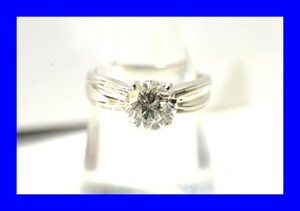 ○新品同様 プラチナ Pt900 ダイヤ 1.00ct 指輪 リング 5.3g R0070