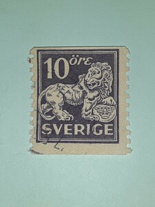 アンティーク切手 スウェーデン 1920年～ 10オーレ 使用済み SV10060224