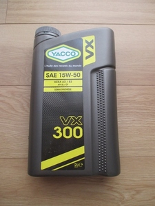 エンジンオイル Yacco VX300 15W-50 2リットル シトロエン 2CV 他